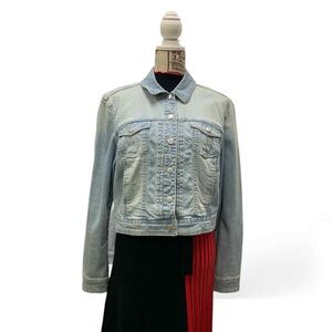 Liquid Chic Light Blue Denim Jacket Size L